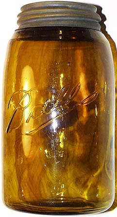 Honey Amber Ball Jar