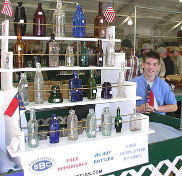 Eddie Kelly selling bottles at the Southeast table